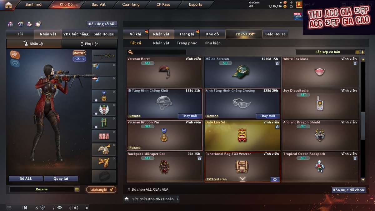 shop acc cf uy tin gia re